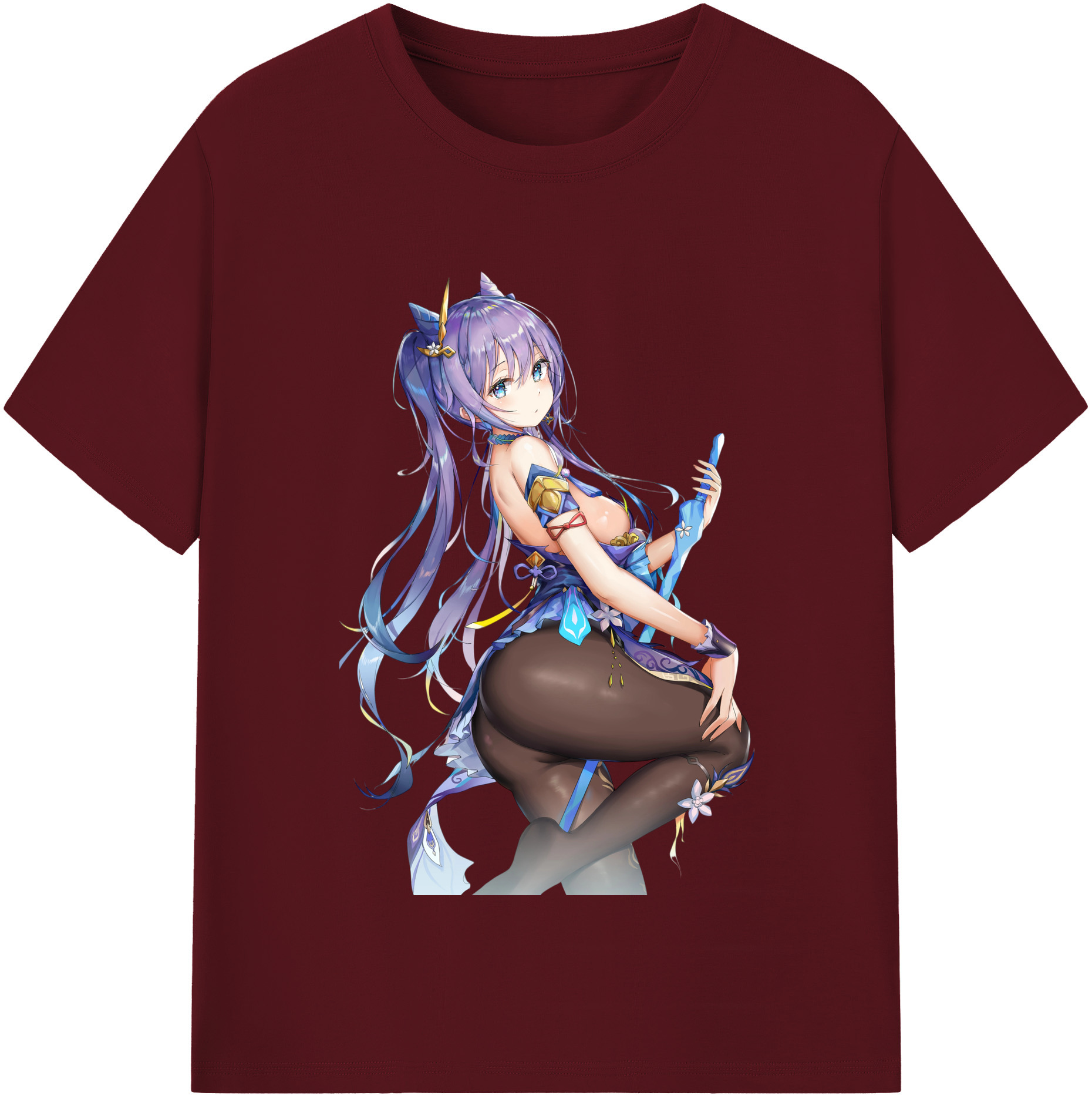 げんし神 刻晴 こくせい genshin Kokusei 綿100％半袖Tシャツ（フロントプリント）